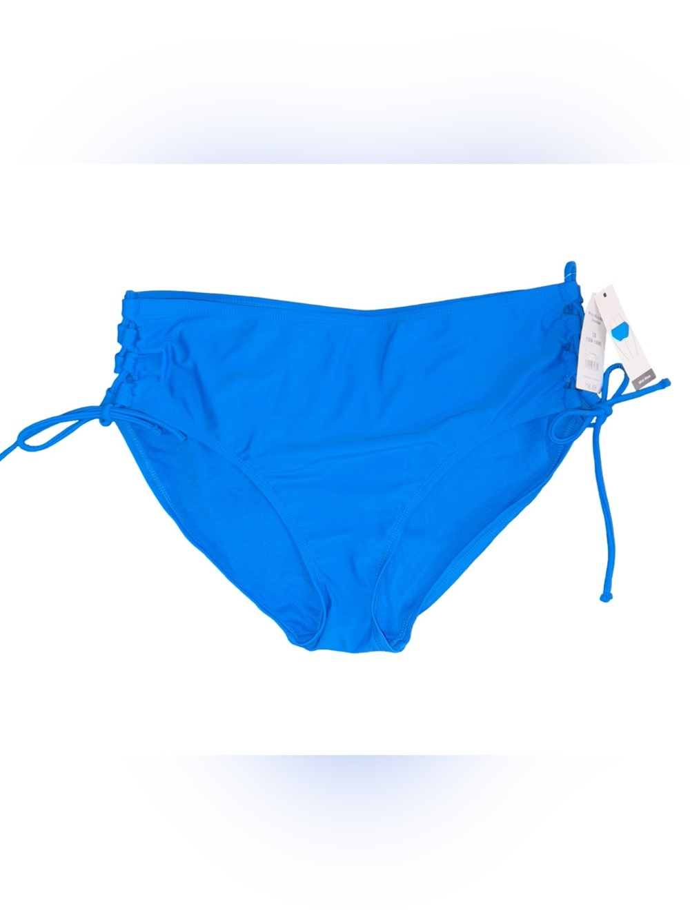 NWT Time & Tru Mix & Match Bikini Bottom Blue Empire Plus Size 1X (16W-18W) - Picture 1 of 5
